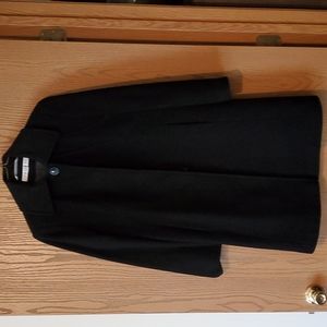 Women's Larry Levine wool coat. Size 10. Black.